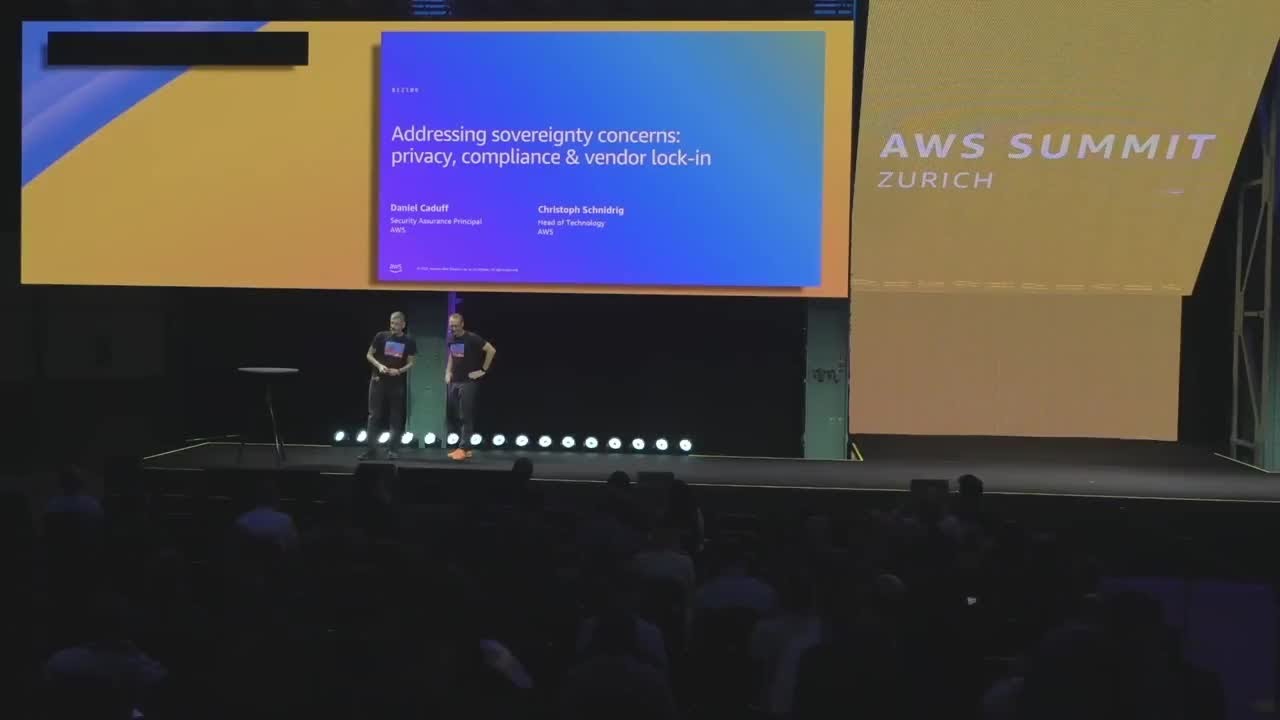 AWS Summit Zurich 2025 - Addressing sovereignty concerns: Privacy, compliance & vendor lock-in