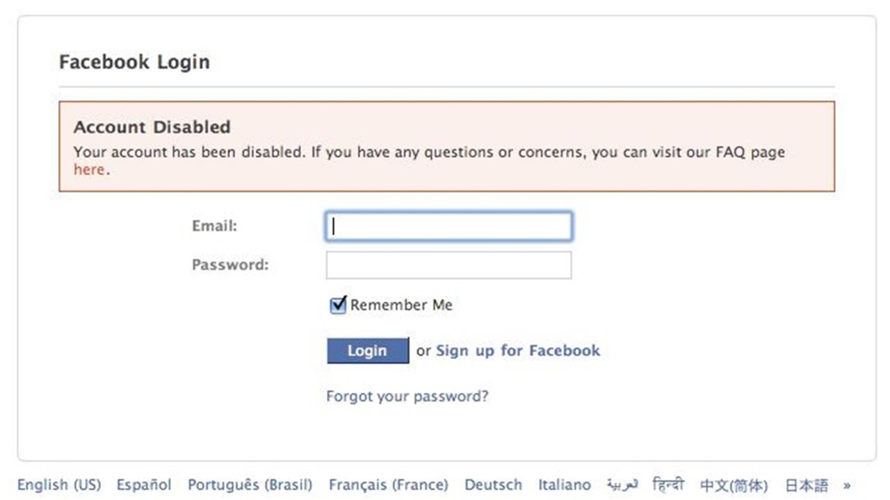 Был придуман на английском. Facebook disabled account. Пароль по английскому. Как на английском пароль. Логин и пароль на английском.