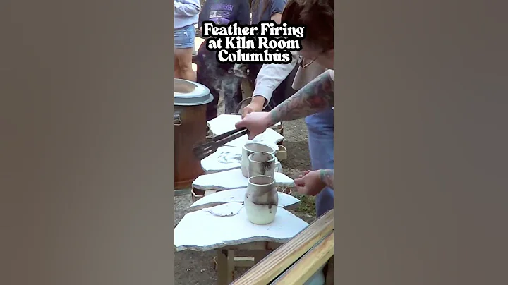 Burning Feathers Into Pottery at Kiln Room Columbus