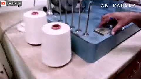 How to check yarn count