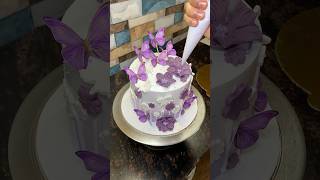 World Most Butterfly Couples Cake New Trick cake shortvideo ytviral cakedesign youtube yt