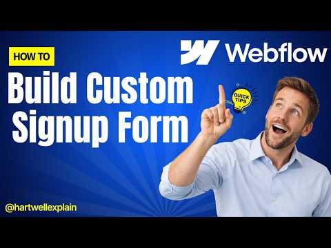 How To Build a Custom Signup Form in Webflow [Memberstack Tutorial]