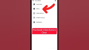 How to delete Facebook video watch history permanently | Facebook video history clear #short #fbpage