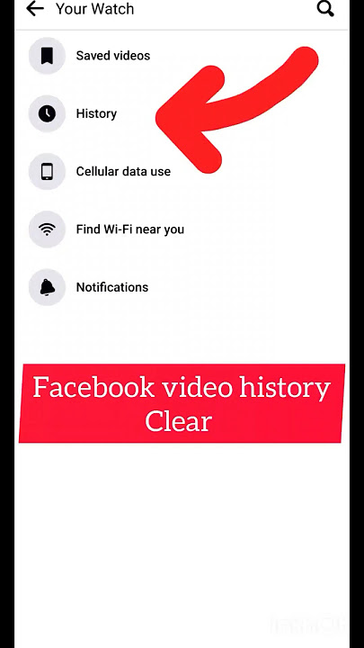 How to delete Facebook video watch history permanently | Facebook video history clear #short #fbpage