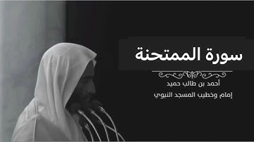 سورة الممتحنة للشيخ أحمد بن طالب بن حميد