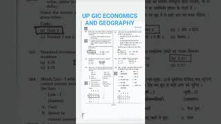 up gic economics answer key |gic arthashastra answer key | gic geography answer key | gic bhugol |