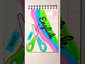 Creative Notebook Frontpage Design Ideas 💡 #ytshorts #drawingideas #frontpagedecoration #frontpage