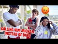 CALLING MY BOYFRIEND BY HIS REAL NAME *he got mad* ft. Mikey Tua