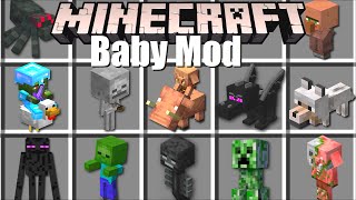 Minecraft NEW BABY MOB MOD / New Minecraft Baby Monsters School MOD screenshot 5