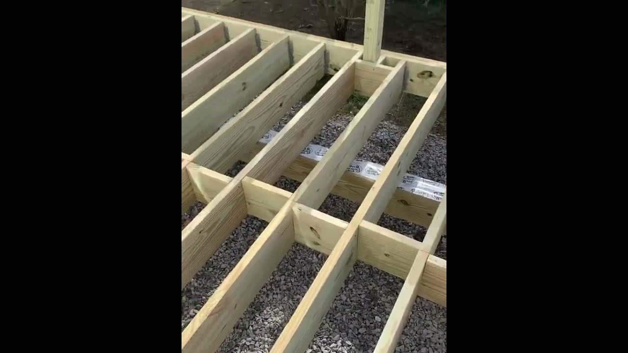 Example Of A Free Standing Deck Project Construction 