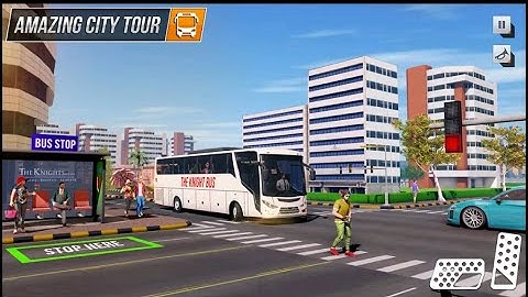 Modern Bus Drive Parking 3D Bus Simulator Gameplay Part 1 - Harini Game Android Gameplay
