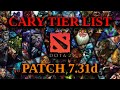 7.31d Carry Tier List