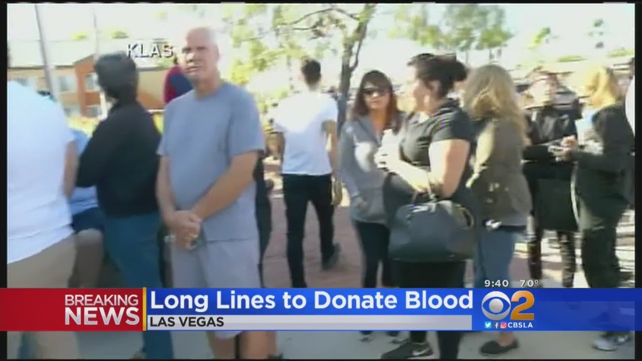 Locals donate blood to help victims in Las Vegas shooting