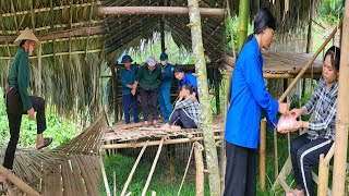 The motherinlaw destroyed the mother and daughter's new house and was arrested by the police