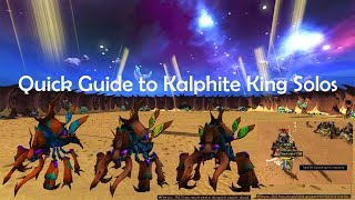 Quick Guide to Solo Kalphite King 2017