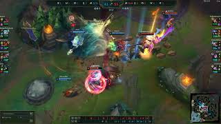 caught their carry out of position and predicted the vayne tumble (and perfect nami ult)