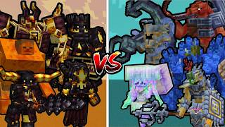 ALL FIRE MOBS vs ALL WATER MOBS | Minecraft Mob Battle