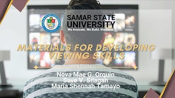 Group 15- Developing Viewing Skills