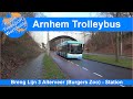Arnhem: Trolleybus lijn 3 richting Burgers Zoo