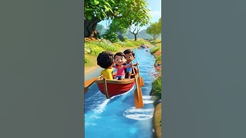 Row Your Boat || Unit Two || 3D Animated Poem || STD 4th || English #new #trend #english