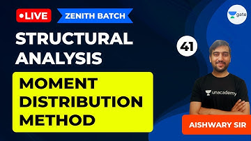 Moment Distribution Method - 1 | Lec 41 | Structural Analysis | GATE/ESE Civil Exam | Aishwary Sir