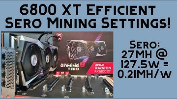 6800 XT Sero Mining Settings! 0.21MH/w
