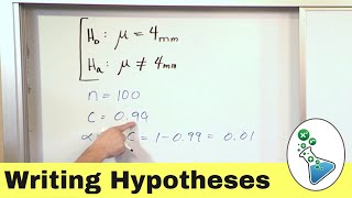 Writing the Null and Alternate Hypothesis in Statistics