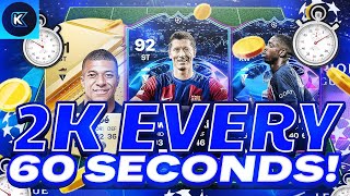 OMG! 2K EVERY 60 SECONDS EAFC 24 BEST TRADING METHOD (EA FC 24 SNIPING FILTERS & FLIPPING) screenshot 5
