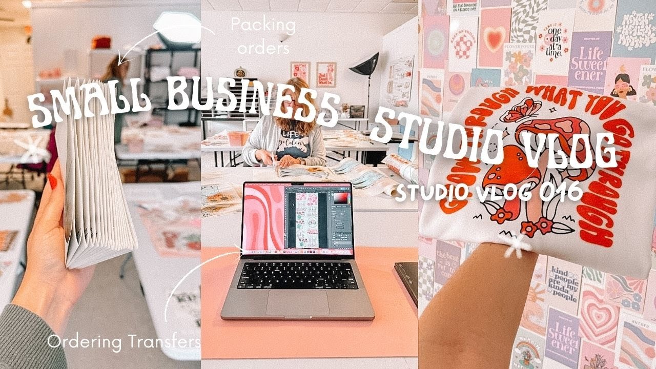 Day in the Life of a Small Business Owner, Studio Vlog 16, Packing ...