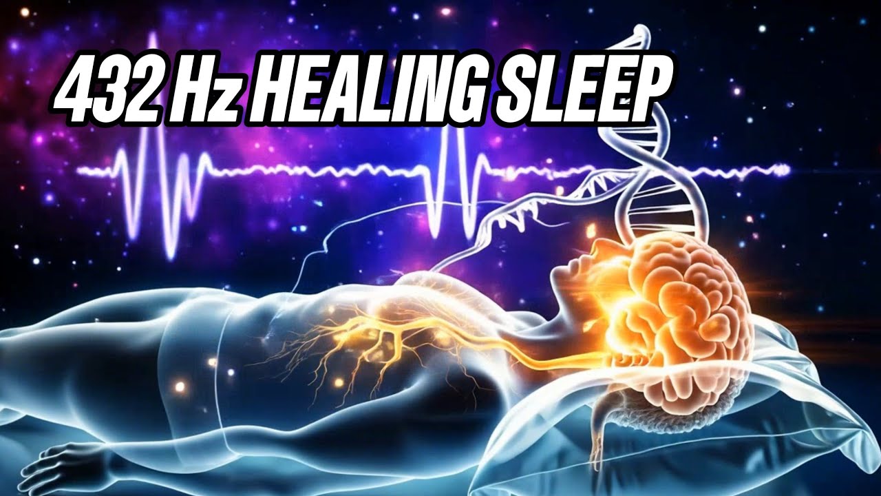 Fall Asleep Fast 🌙 432 Hz Deep Sleep Music | DNA & Brain Healing ...