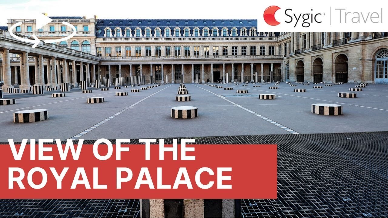 360 video: View of the Royal Palace in Paris, France