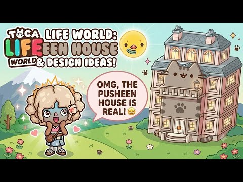 28 MINUTES TOCA BUILDS | I built Pusheen House Design in Toca Life World