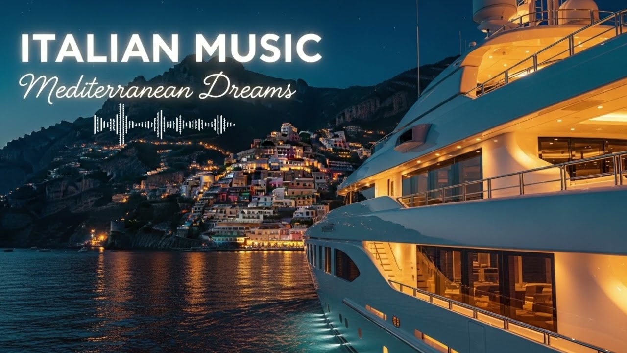 Retro Italian Love Vibes | Vintage Mediterranean Cafe Music & Coastal Scenery