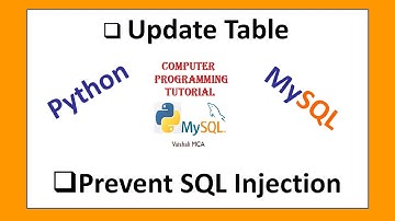 #MySQL : Update table || Python - MySQL connection