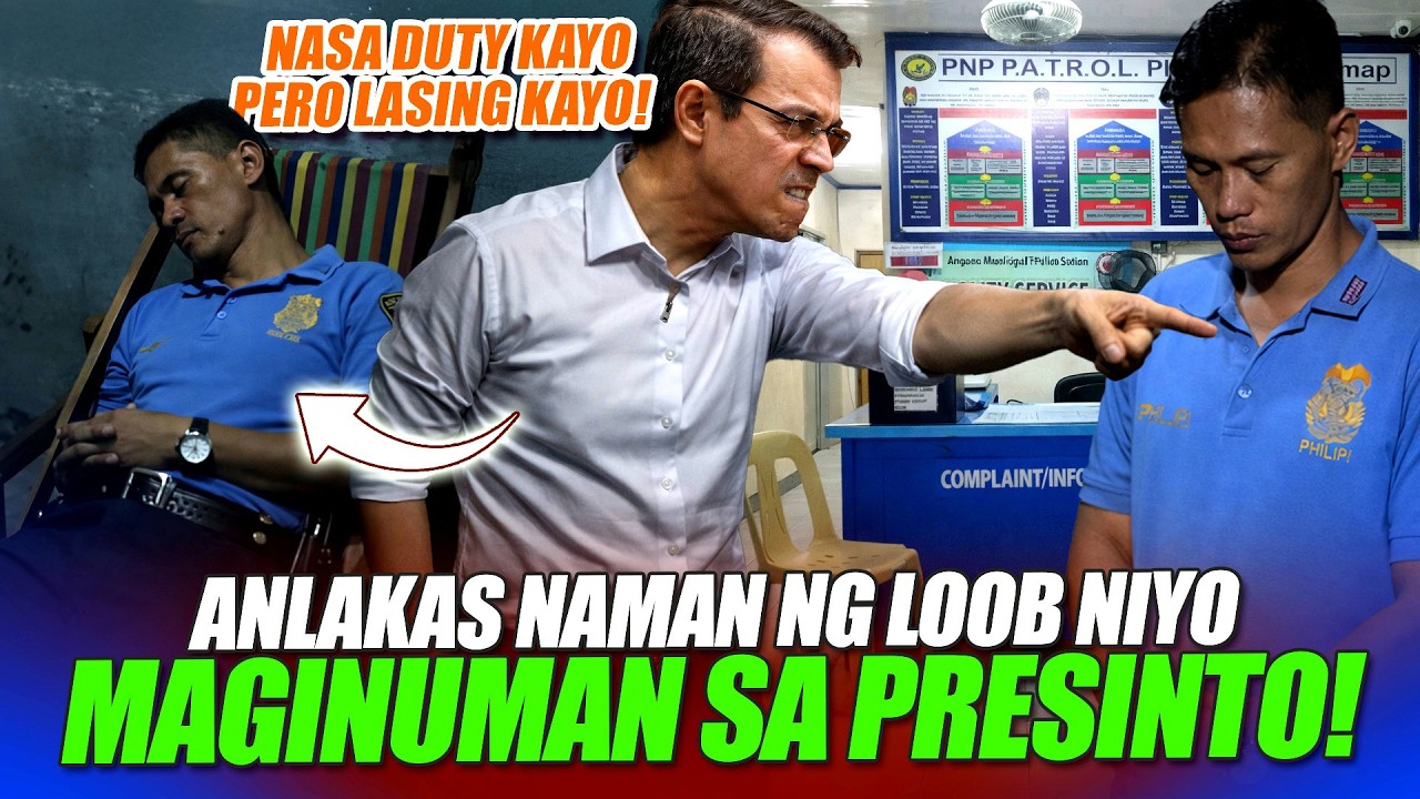 MGA PULIS NA NAG-IINUMAN AT PATULOG-TULOG SA PRESINTO, UMAMO NG MAKAHARAP SI MAYOR ISKO!