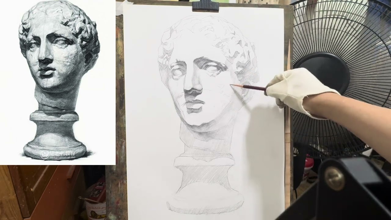 絵画　石素材彫刻 960px-北魏_云崗石窟_彩繪石雕交