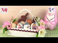 Нарядная корзинка для пасхальных яиц/ Egg basket DIY. ХоббиМаркет