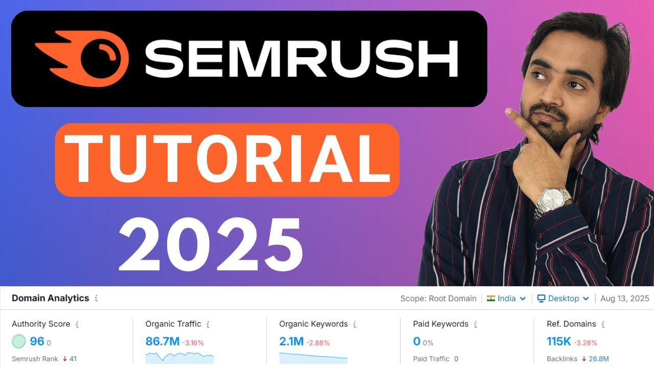 Semrush Tutorial For Beginners | Complete SEO Guide For Beginners 2025 ...