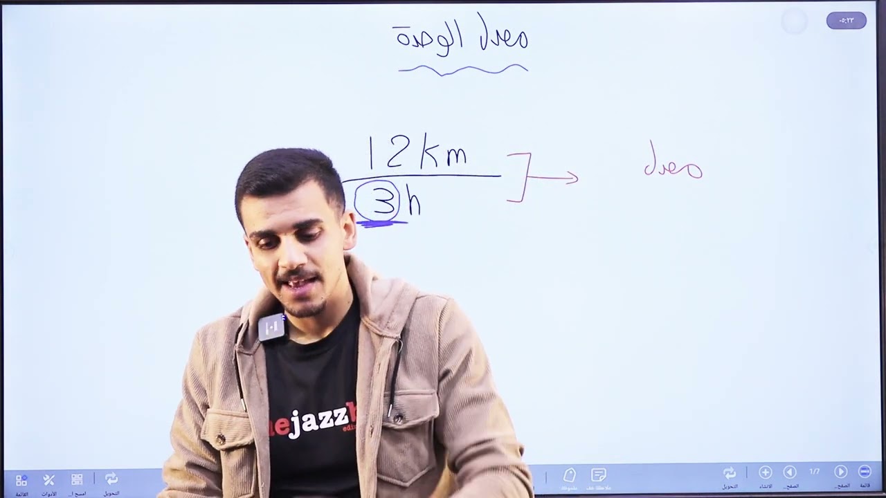 معدل الوحدة (الجزء الاول)/الصف السابع/الاستاذ حمزة المحارمة/الرياضيات