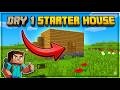 SURVIVING DAY #1 IN MINECRAFT
