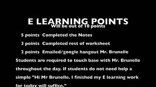 E Learning Day 1 Instructions