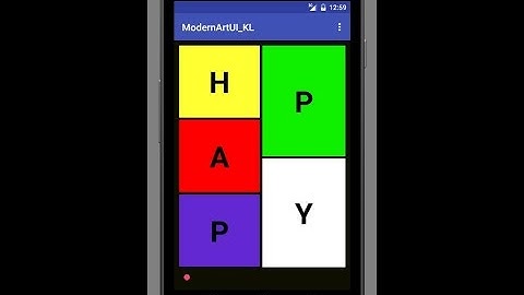 Modern Art UI screencast (Portrait and Landscape)