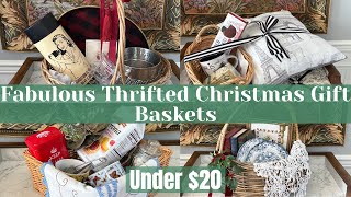 Celebrity 4 Fabulous Thrifted CHRISTMAS GIFT Baskets  UNDER $20 Net Worth