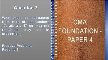 Lecture 23: Ratio & Proportion Practice Problems, Page no 6, Q3, by Prof. Avineshkumar Yadav