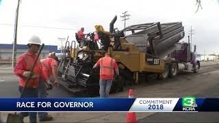 Gas tax becomes big issue in California governor’s race