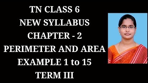 6th Maths T-3 Ch-3 Perimeter and Area Example - 1 to 15 | Samacheer One plus One channel