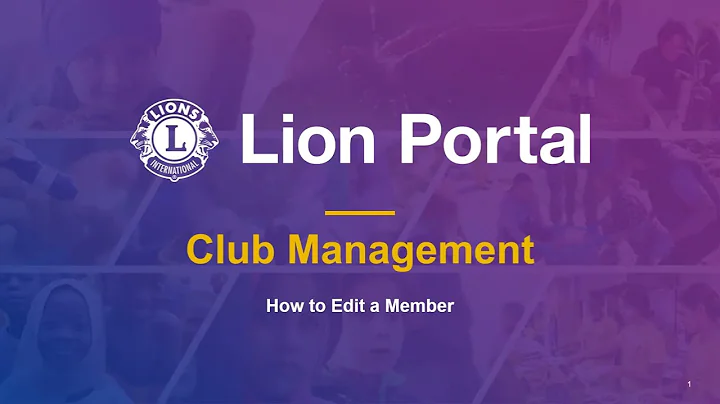 Club Management: How to Edit a Member