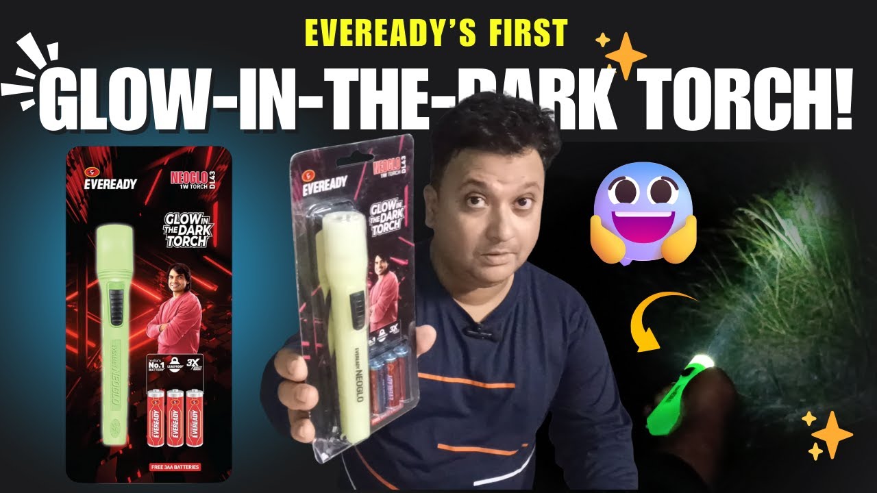EVEREADY NEOGLO DL43 Full Review🔋 | 1W LED Glow Torch | Glow-in-the-Dark Torch 