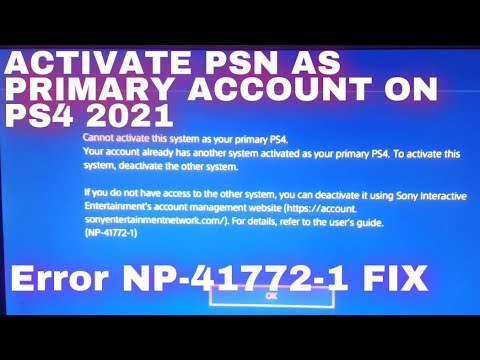 To Ps4 NP-41772-1 Error Code 2021 / To Activate Your Psn As PS4 Account 2021 - YouTube