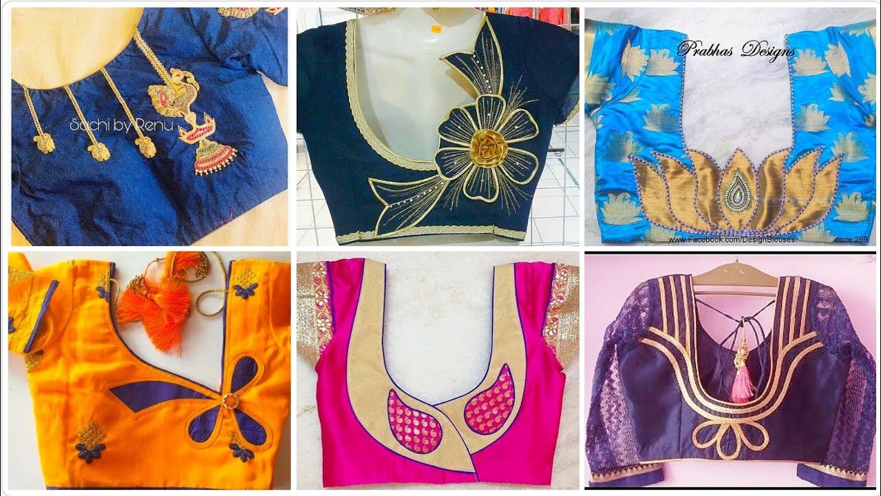 Patchwork Blouse Design 2020 | New Patch work pattern for Blouse ...